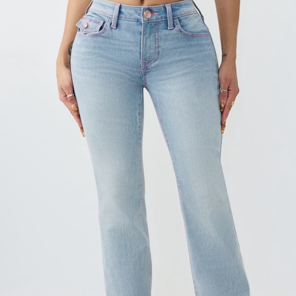 True Religion Light Blue Flare Jeans